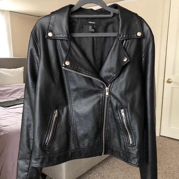 Forever 21 Jackets & Blazers - Pleather black jacket